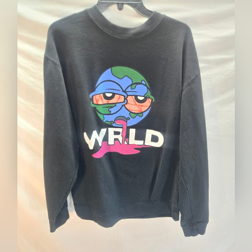 999 Club WRLD Juice World Men's Size XL Black Sweatshirt Wasted